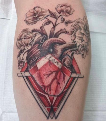 Tattoos - Marcus Judd Geometric Heart - 144735